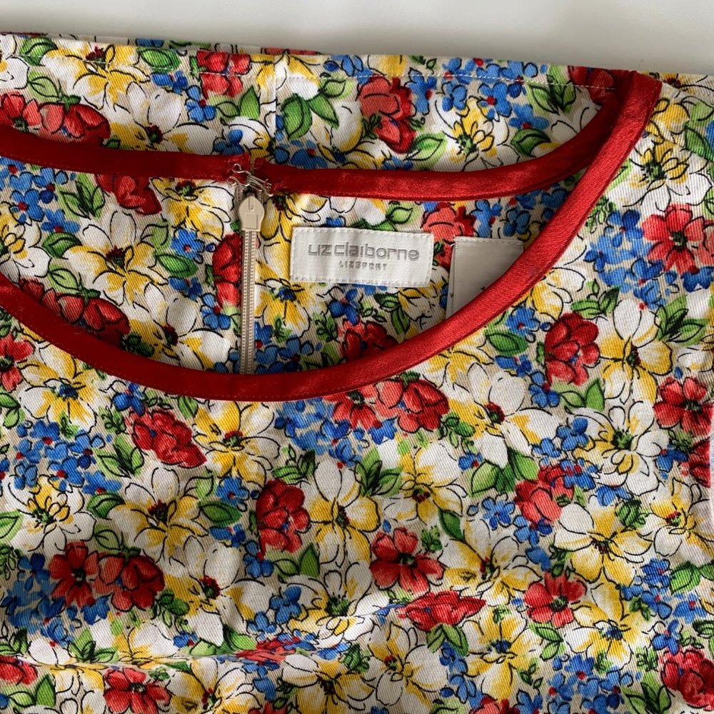 LIZ CLAIBORNE Women's Dress 100% cotton Size 14 - Picture 7 of 11